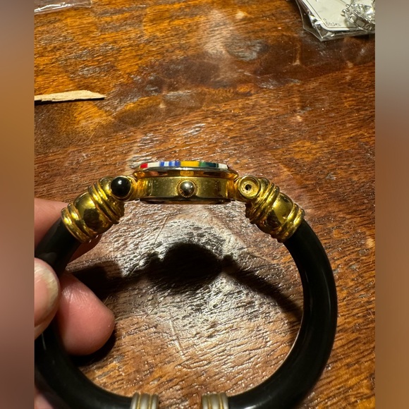 Murano Glass Watch Orig Venice Style Womens Cuff Bangle No battery/not tested - Picture 2 of 7